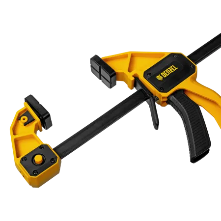 Струбцина DENZEL F-образная, быстрозажимная, 600 х 80 мм, усиленный нейлоновый корпус