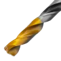 Сверло спиральное по металлу DENZEL 8 x 117 мм, Р6М5, Golden Tip, многогранная заточка