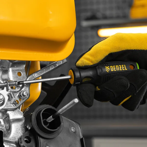 Отвертка DENZEL PZ1x75 мм, S2, 3к рукоятка