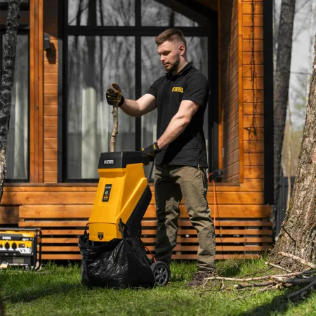 Измельчитель садовый электрический DENZEL ECS-2500, 2500 Вт, 45 мм