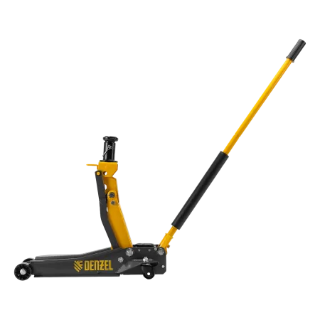 Домкрат гидравлический подкатной DENZEL 2/3 т, 98-770 мм, быстрый подъем, низ. подхват, проф, SUV