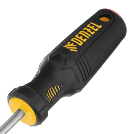 Отвертка DENZEL PH2х200 мм, CrV, трехкомпонентная рукоятка