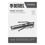 Плиткорез рельсовый DENZEL 600х16мм, каретка на подш., стальная станина, усил. рукоятка-пенал