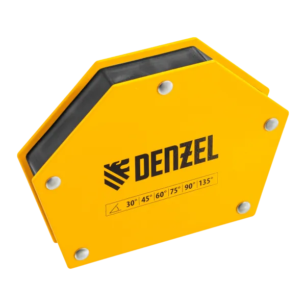 Фиксатор магнитный DENZEL для сварочных работ усилие 75 LB, 30х45х60х75х90х135 град.
