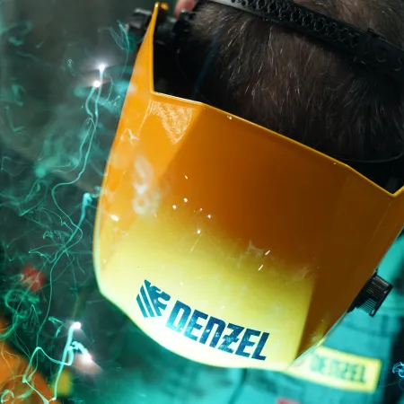 Щиток защитный лицевой DENZEL (маска сварщика) F8, см. окно 100х50, Real Color, DIN4/5-8/9-13