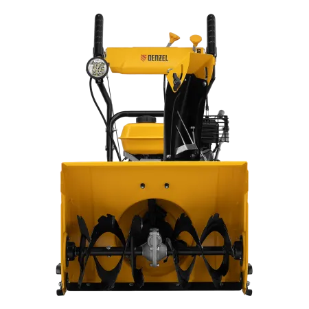 Снегоуборщик гибридный с функц. подметания DENZEL SWB-600, 212 сс, руч. старт, 2 насадки