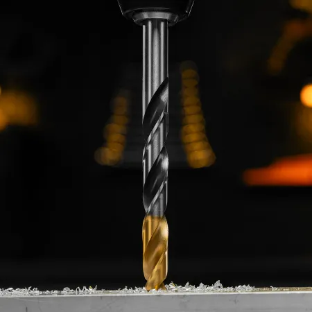 Сверло спиральное по металлу DENZEL 12 x 151 мм, Р6М5, Golden Tip, многогранная заточка