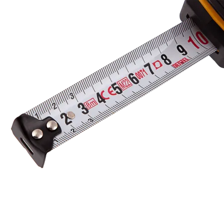 Рулетка DENZEL 8м х 25мм, двухкомп. корпус, кнопка-пауза