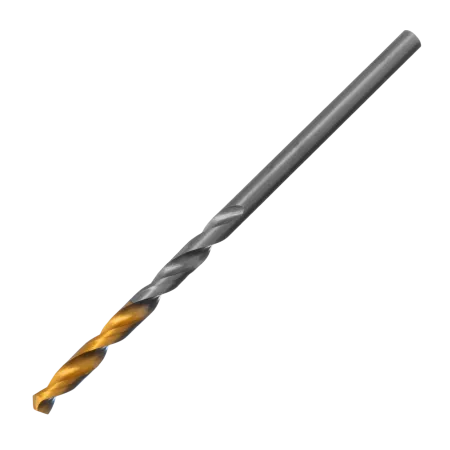 Сверло спиральное по металлу DENZEL 2,5 x 57 мм, Р6М5, Golden Tip, 2шт.