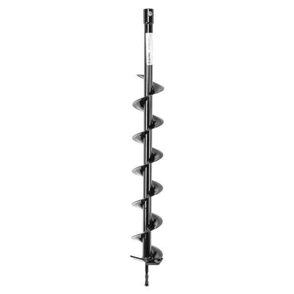 Шнек для грунта DENZEL E-100, диаметр 100 мм, длина 800 мм,соединение 20 мм, несъемный нож