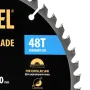 Пильный диск по дереву DENZEL ф235 х 30 мм, 48 зубьев
