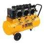 Компрессор безмасляный, малошумный DENZEL DLS 3300/100, 3300 Вт,3x1100, 100 л, 570 л/мин ,блок управления