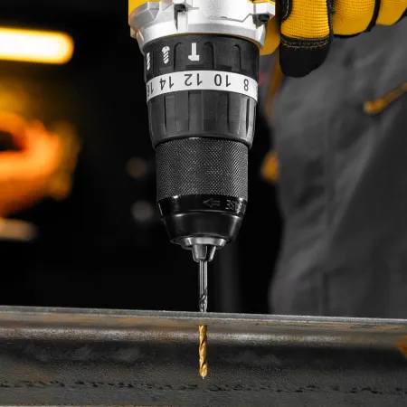 Набор сверл по металлу DENZEL, 1-13 мм, Р6М5К8-TiN, Golden Tip, 25 шт