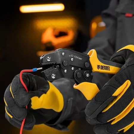 Клещи для обжима наконечников штыревых DENZEL НШВ, НШВИ, НШВИ-2, 0,5-4 мм2