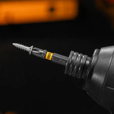 Бита DENZEL PH2х50, сталь S2, 10 шт., Е 6,3, шестигранный профиль, отрывная упаковка