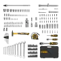 Набор инструментов DENZEL 1/2", 1/4", CrV, S2, пластиковый кейс, 194 предмета