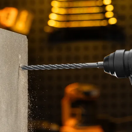 Бур по бетону DENZEL, цельная крестовая пластина, 8x215 мм, SDS PLUS