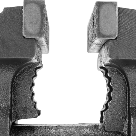 Тиски слесарные DENZEL BVH-125, 125 мм, поворотные, стальная направляющая, с наковальней