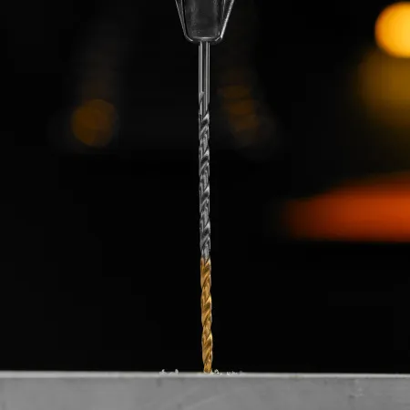 Сверло спиральное по металлу DENZEL 3 х 100 мм, Р6М5, Golden Tip, удлиненное, 2шт.