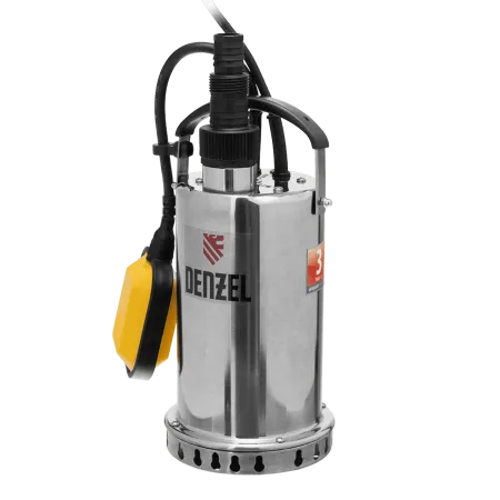 Дренажный насос DENZEL DP600X, 600 Вт, высота подъема 7.5 м, 8500 л/ч
