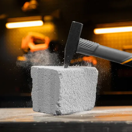 Молоток слесарный DENZEL 300 г, кованый, фибергласовая  рукоятка c TPR покрытием