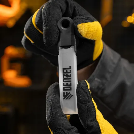 Лезвия DENZEL 18 мм, сталь SK4 - 0,5 мм, супер острые, многосегментные, 5 штук