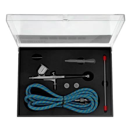 Аэрограф с верхним бачком DENZEL AB1, 0.2/0.3/0.5 мм, 7 мл, 9 л/мин