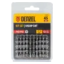 Бита DENZEL двухсторонняя, PH2-PH2 х 45 мм, сталь S2, 10 шт.