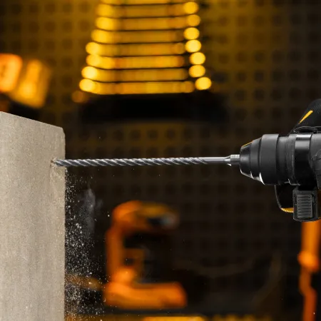 Бур по бетону DENZEL, цельная крестовая пластина, 6x215 мм, SDS PLUS