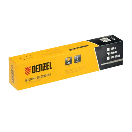Электроды DENZEL DER-46, диам. 3 мм, 5 кг, рутиловое покрытие