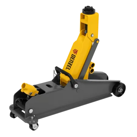 Домкрат гидравлический подкатной с фиксатором DENZEL 3 т, 190-532 мм, SUV