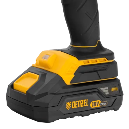 Дрель-шуруповерт аккумуляторная ударная бесщет DENZEL CIDB-18-02, Li-Ion, 18 В