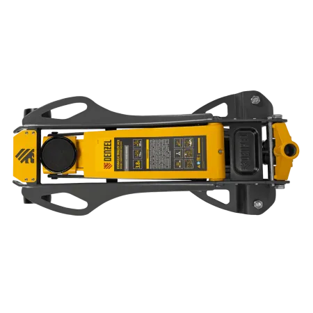 Домкрат гидравлический подкатной DENZEL 3,8 т, 110-580 мм, быстрый подъем, низкий подхват, проф.