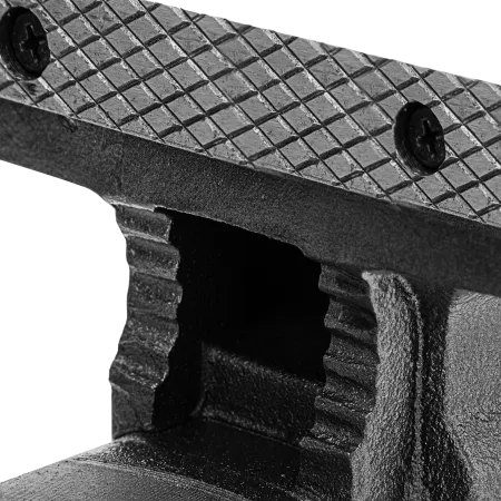 Тиски слесарные DENZEL BVH-125, 125 мм, поворотные, стальная направляющая, с наковальней