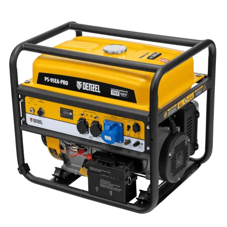 Генератор бензиновый DENZEL PS-95EA-PRO, 9,5 кВт, 230 В, 40 л, разъем ATS, эл.старт
