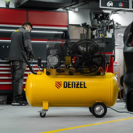 Компрессор воздушный DENZEL рем. привод BCV 4000-T/200, 4,0 кВт, 200 литров, 690 л/мин