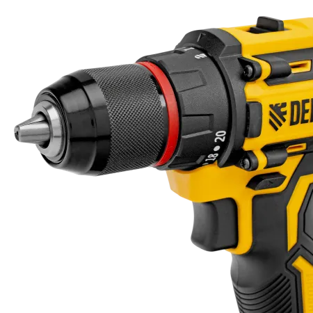 Дрель-шуруповерт аккумуляторная бесщет. DENZEL CDH-BL-20, Li-Ion, 20 В