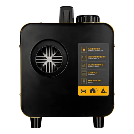 Дизельная тепловая портативная пушка DENZEL Flame-5, 5кВт, 300м3/ч, непр.наг., циф. терм.