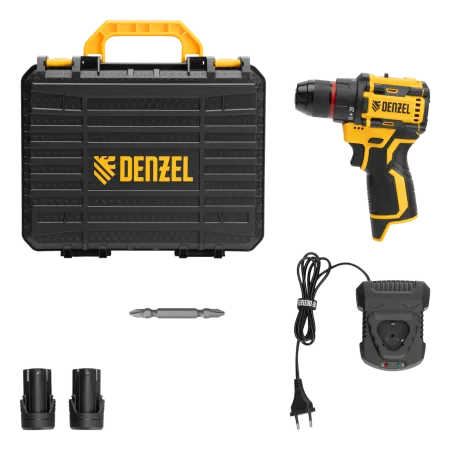 Дрель-шуруповерт аккумуляторная бесщет. DENZEL CDH-BL-12, Li-Ion, 12 В