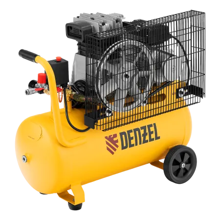 Компрессор воздушный DENZEL BCI2300/50, 2.3 кВт, ременный привод, 50 литров, 400 л/мин