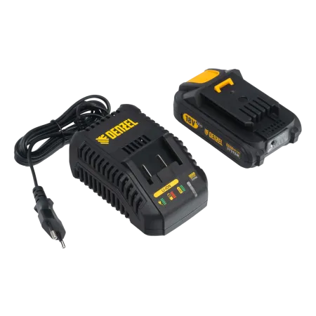 Триммер бензиновый DENZEL DT-52E, 52 см3, неразъемная штанга, электростартер, состоит из 2 частей