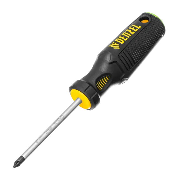 Отвертка DENZEL PZ1x75 мм, S2, 3к рукоятка