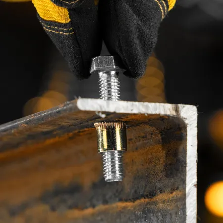 Заклепки резьбовые DENZEL стальные, оцинкованные, М8, пластиковый кейс, 40 шт.