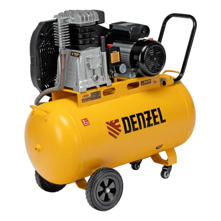 Компрессор воздушный DENZEL рем. привод BCI 2200/100, 2,2 кВт, 100 литров, 420 л/мин