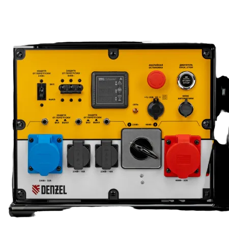 Генератор бензиновый DENZEL PS-180EAD-3, 18 кВт,230/400 В, 65л, разъем ATS,перекл.режима,эл.старт