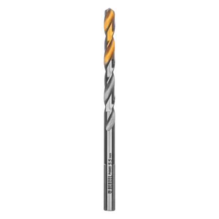 Сверло спиральное по металлу DENZEL 5,5 x 93 мм, Р6М5, Golden Tip