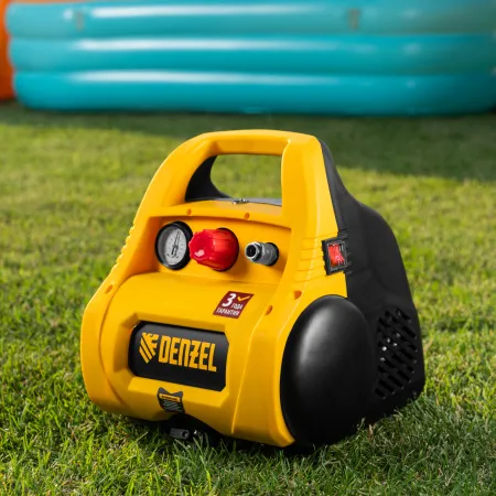 Компрессор воздушный DENZEL РС 1/6-180, 1.1 кВт, 180 л/мин, 6 л