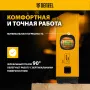 Уровень алюминиевый DENZEL магнит., фрезерованный, 3 глазка (1 зеркал.), 0,5 мм/м, 800 мм