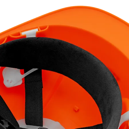 Каска защитная ударопрочная DENZEL ABS/PC, плавная регулировка, модель «Форвард» (К-05), оранж.