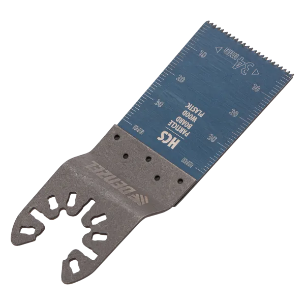 Насадка для МФИ DENZEL 782312 режущая пазовая прямая, HCS, по дереву, 34 х 1.4 мм